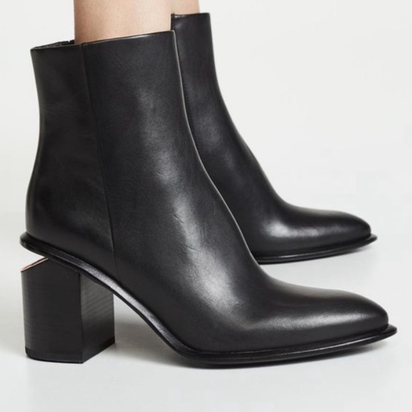 black alexander wang gabi bootie rose gold size 38 - Picture 5 of 5